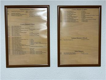 new Honours Board